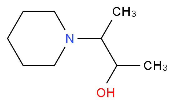 3-Piperidin-1-ylbutan-2-ol_分子结构_CAS_1088238-06-5)