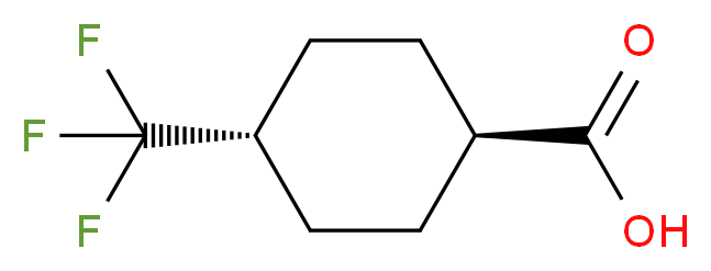 trans-4-(Trifluoromethyl)cyclohexanecarboxylic acid_分子结构_CAS_133261-33-3)