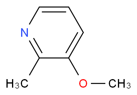 3-methoxy-2-methylpyridine_分子结构_CAS_26395-26-6