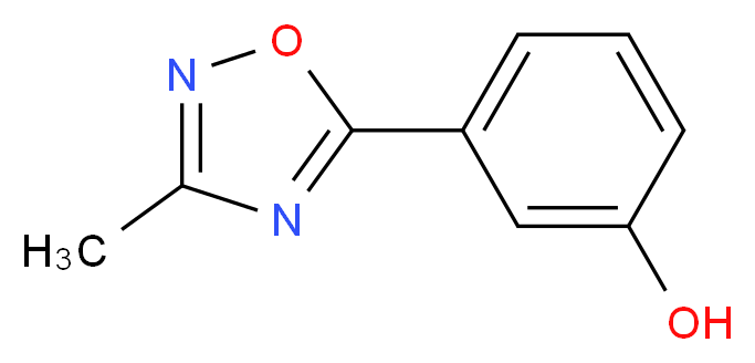 3-(3-methyl-1,2,4-oxadiazol-5-yl)phenol_分子结构_CAS_1082766-16-2)