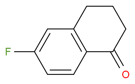 6-fluoro-1,2,3,4-tetrahydronaphthalen-1-one_分子结构_CAS_703-67-3