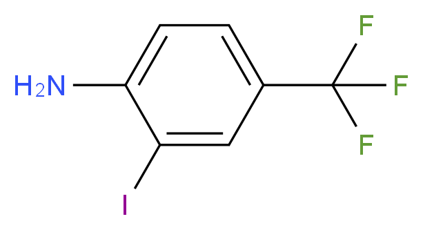 4-氨基-3-碘三氟甲苯_分子结构_CAS_163444-17-5)