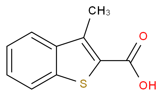 3-methyl-1-benzothiophene-2-carboxylic acid_分子结构_CAS_3133-78-6