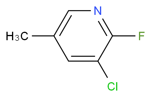 3-Chloro-2-fluoro-5-methylpyridine_分子结构_CAS_)