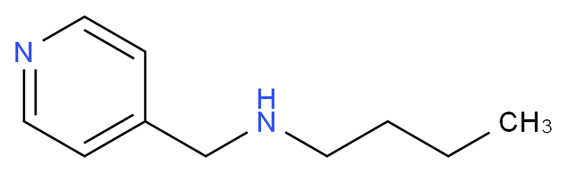 butyl(pyridin-4-ylmethyl)amine_分子结构_CAS_91010-46-7