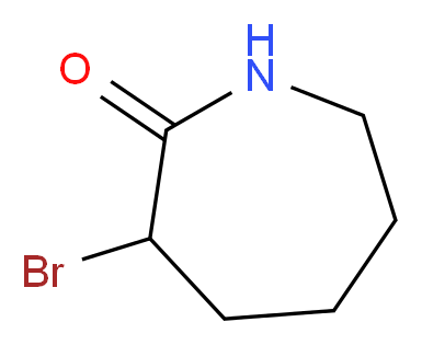 3-bromoazepan-2-one_分子结构_CAS_3457-66-7