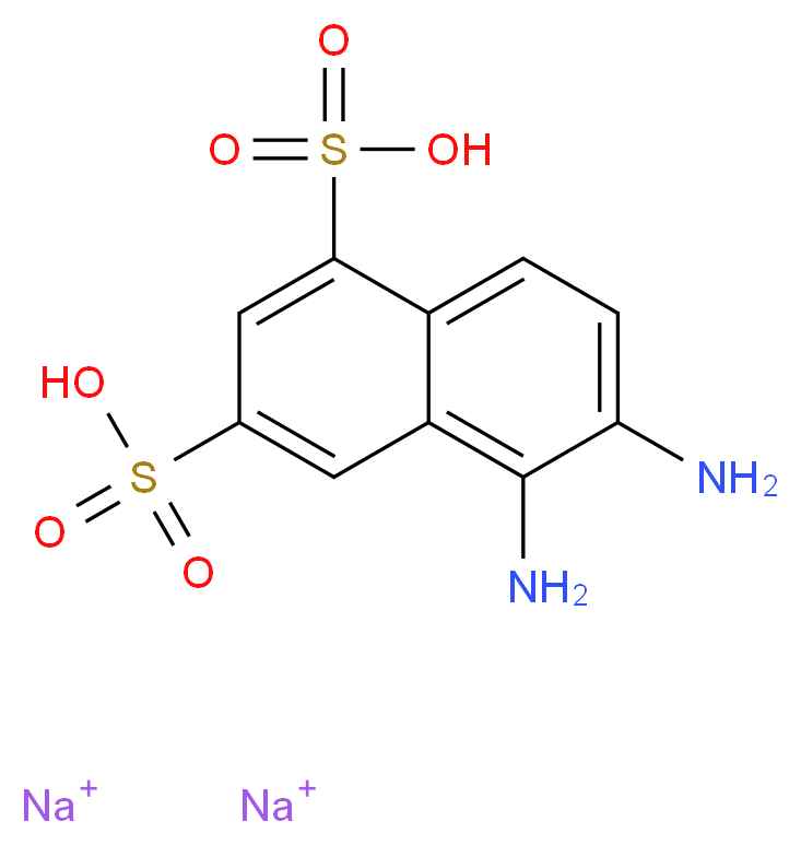 5,6-diamino-1,3-Naphthalenedisulfonic acid disodium salt_分子结构_CAS_155618-38-5)