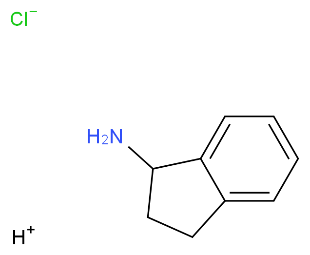 hydrogen 2,3-dihydro-1H-inden-1-amine chloride_分子结构_CAS_70146-15-5