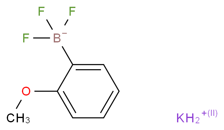 potassium trifluoro(2-methoxyphenyl)boranuide_分子结构_CAS_236388-46-8