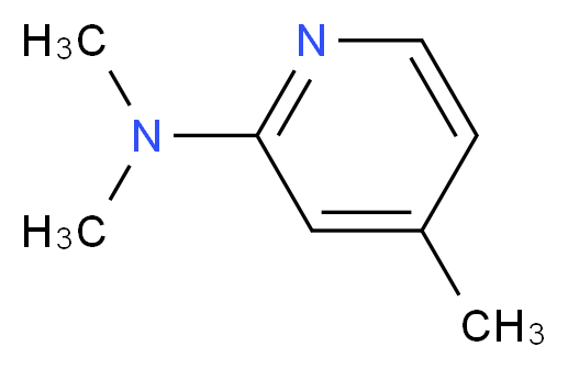 N,N,4-trimethylpyridin-2-amine_分子结构_CAS_20173-72-2