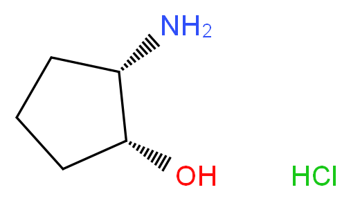 (1R,2S)-顺式-2-氨基环戊醇 盐酸盐_分子结构_CAS_137254-03-6)