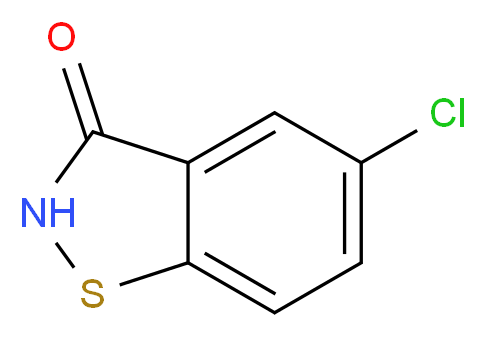 5-Chloro-1,2-benzisothiazol-3(2H)-one_分子结构_CAS_4337-43-3)