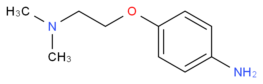 4-[2-(dimethylamino)ethoxy]aniline_分子结构_CAS_62345-76-0