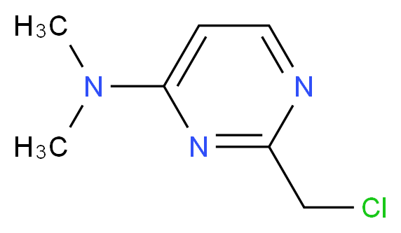 2-(ChloroMethyl)-N,N-diMethylpyriMidin-4-aMine_分子结构_CAS_731757-43-0)