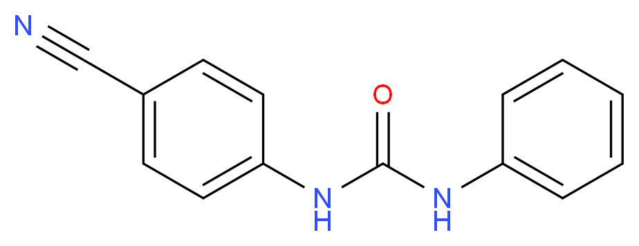 3-(4-cyanophenyl)-1-phenylurea_分子结构_CAS_107676-58-4