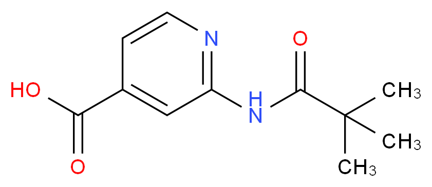 2-(2,2-Dimethyl-propionylamino)-isonicotinic acid_分子结构_CAS_470463-34-4)