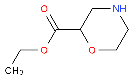 ethyl morpholine-2-carboxylate_分子结构_CAS_107904-06-3