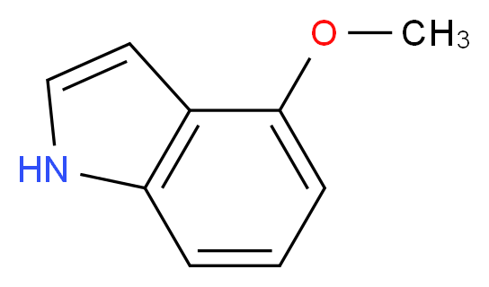 4-甲氧基吲哚_分子结构_CAS_4837-90-5)