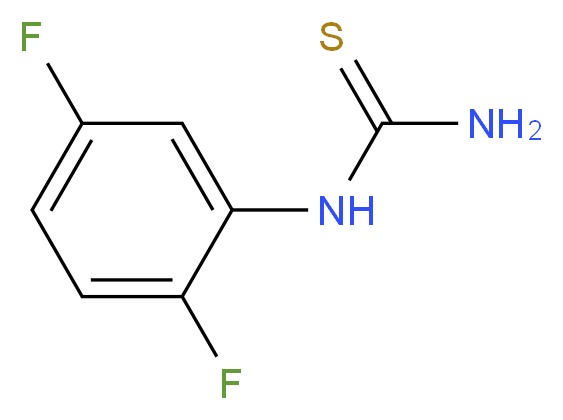 (2,5-二氟苯基)硫脲_分子结构_CAS_207981-44-0)