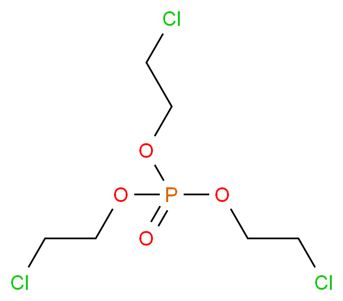 tris(2-chloroethyl) phosphate_分子结构_CAS_115-96-8