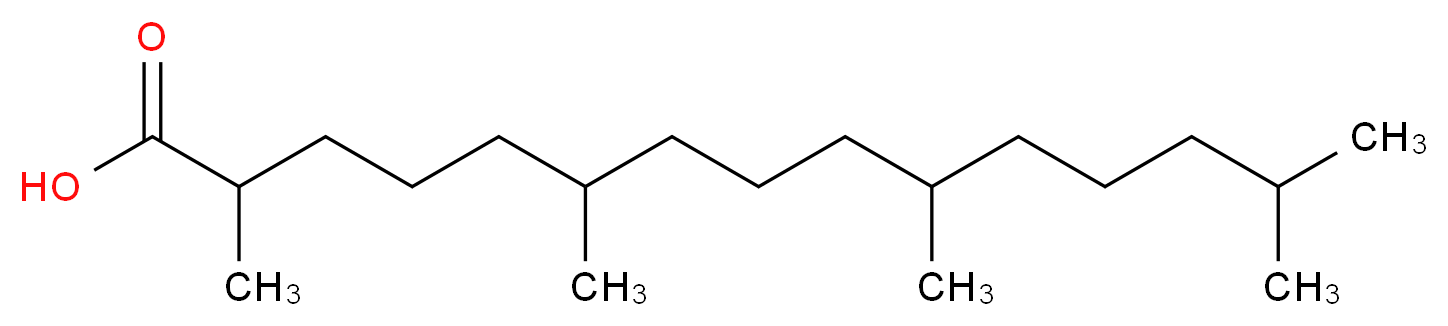 2,6,10,14-tetramethylpentadecanoic acid_分子结构_CAS_1189-37-3