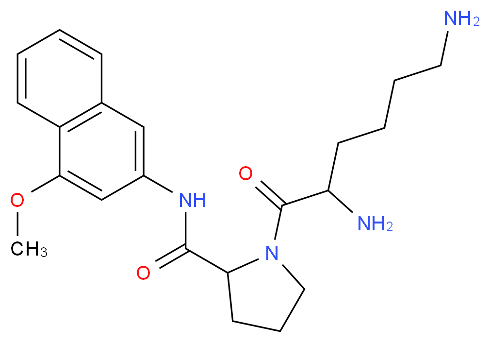 Lys-Pro 4-methoxy-β-naphthylamide dihydrochloride_分子结构_CAS_76122-98-0)