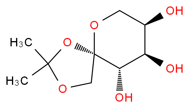 1,2-O-Isopropylidene-β-D-fructopyranose_分子结构_CAS_66900-93-4)