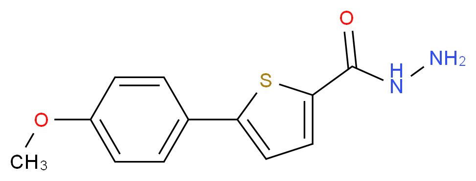 5-(4-Methoxyphenyl)thiophene-2-carbohydrazide_分子结构_CAS_69202-24-0)