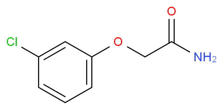 2-(3-chlorophenoxy)acetamide_分子结构_CAS_35368-69-5)