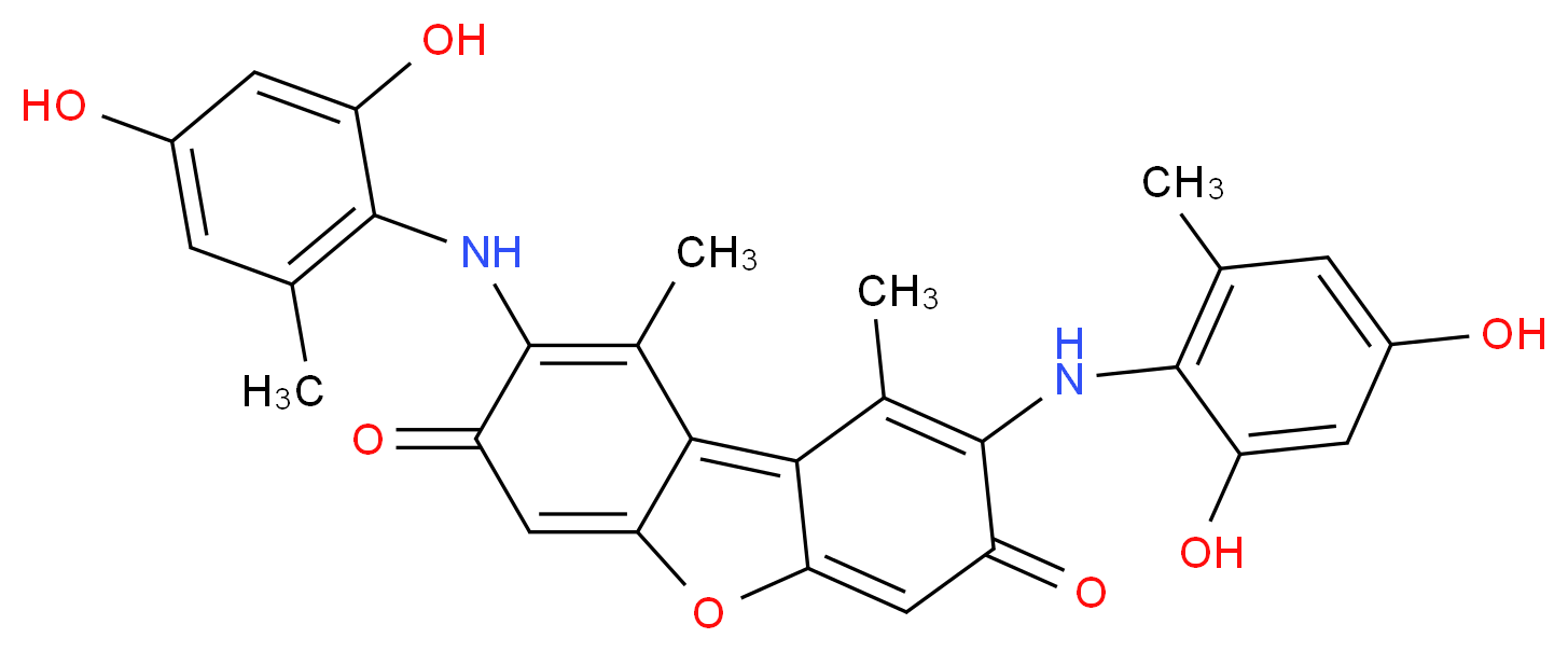 苔红素, for analysis_分子结构_CAS_1400-62-0)