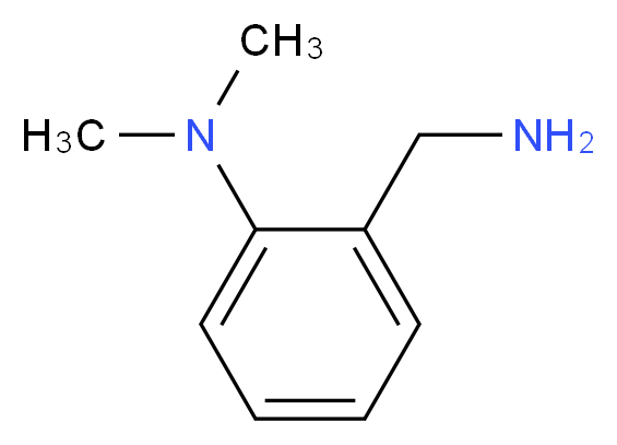 2-(aminomethyl)-N,N-dimethylaniline_分子结构_CAS_57678-45-2