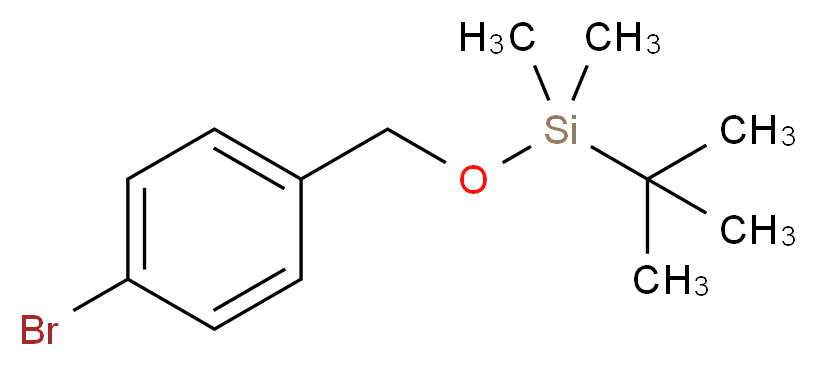 4-(tert-Butyldimethylsilyloxymethyl)bromobenzene_分子结构_CAS_87736-74-1)