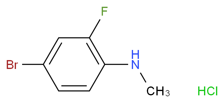 4-bromo-2-fluoro-N-methylaniline hydrochloride_分子结构_CAS_)