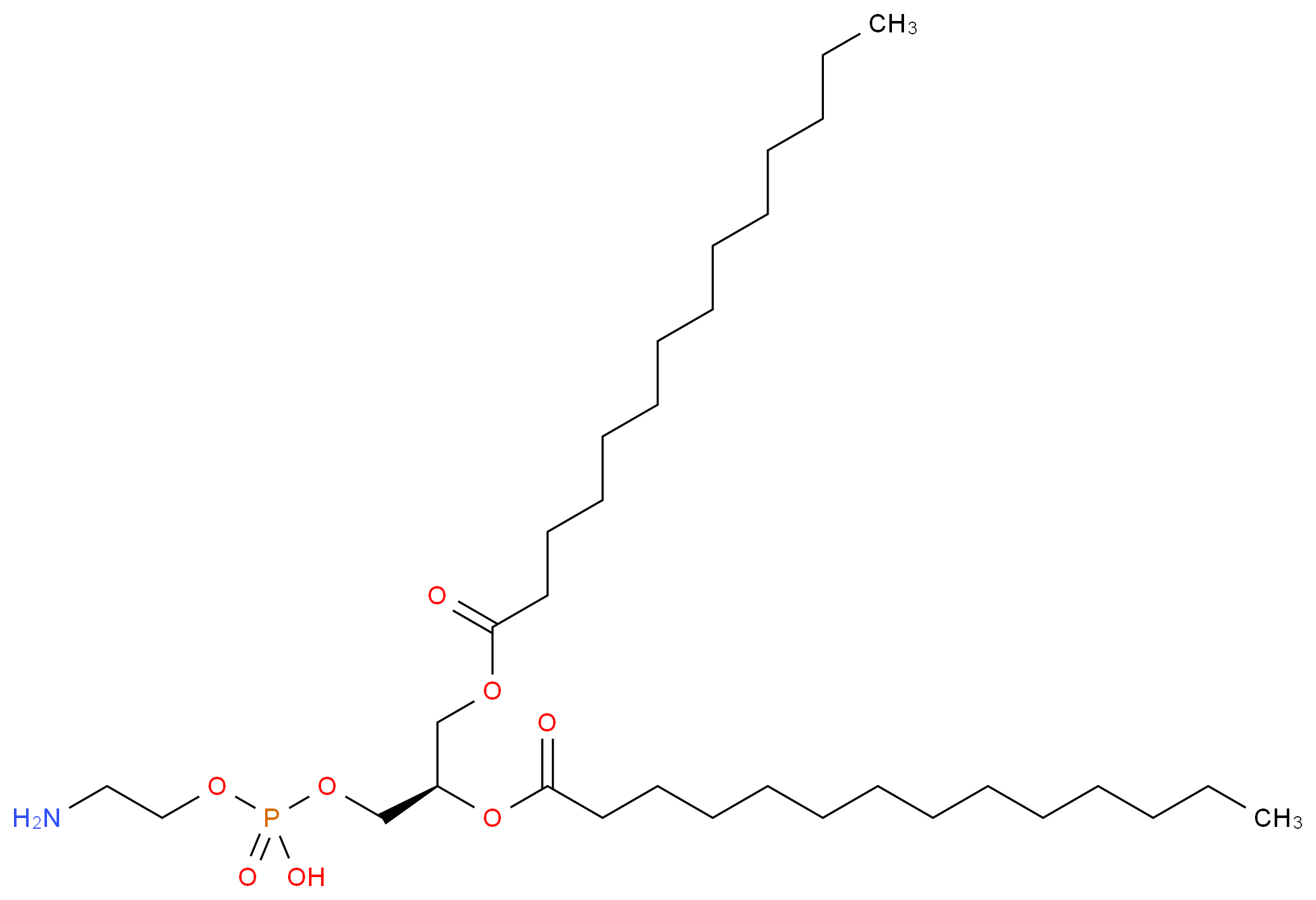 1,2-Dimyristoyl-sn-glycero-3-phosphoethanolamine_分子结构_CAS_998-07-2)