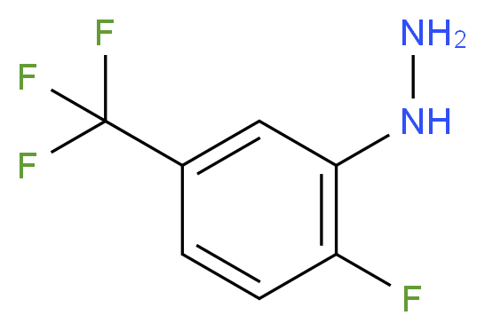 [2-fluoro-5-(trifluoromethyl)phenyl]hydrazine_分子结构_CAS_)