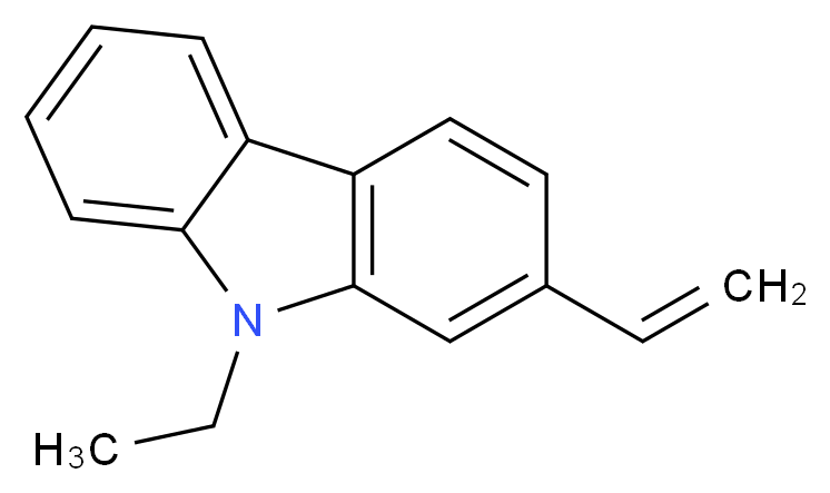 2-ethenyl-9-ethyl-9H-carbazole_分子结构_CAS_38627-52-0