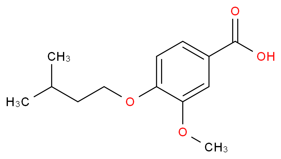 3-Methoxy-4-(3-methylbutoxy)benzoic acid_分子结构_CAS_)