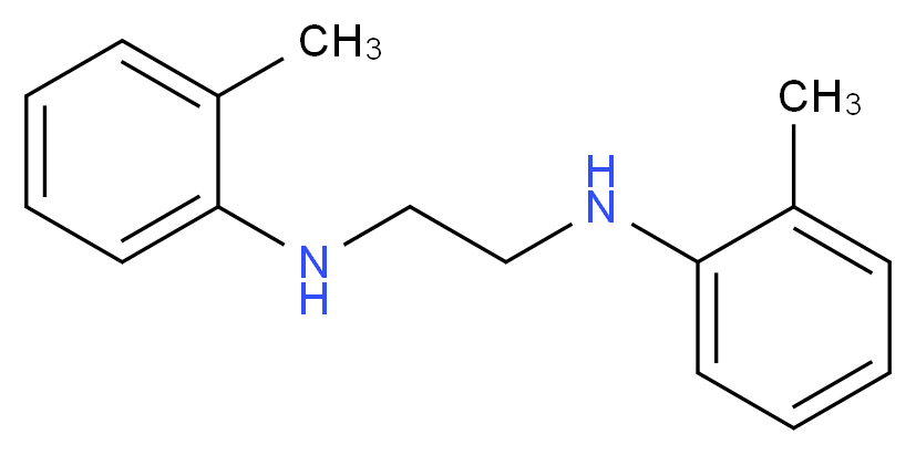 2-methyl-N-{2-[(2-methylphenyl)amino]ethyl}aniline_分子结构_CAS_94-92-8