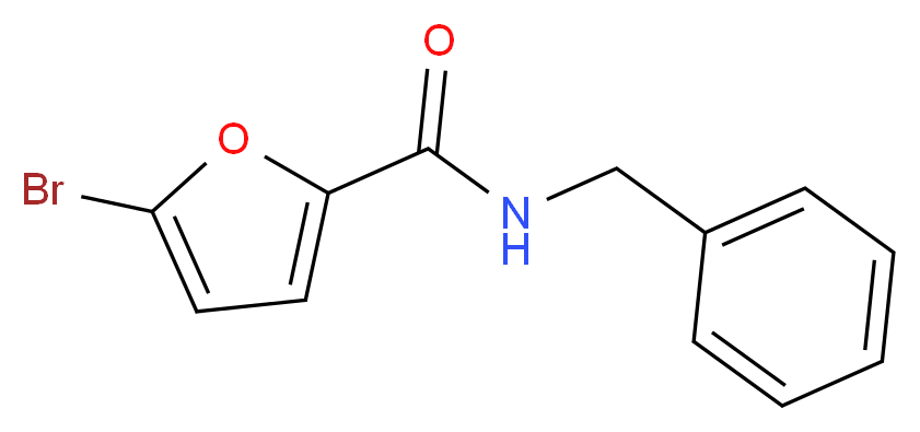 N-benzyl-5-bromofuran-2-carboxamide_分子结构_CAS_117845-23-5