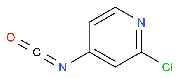 2-chloro-4-isocyanatopyridine_分子结构_CAS_855773-46-5