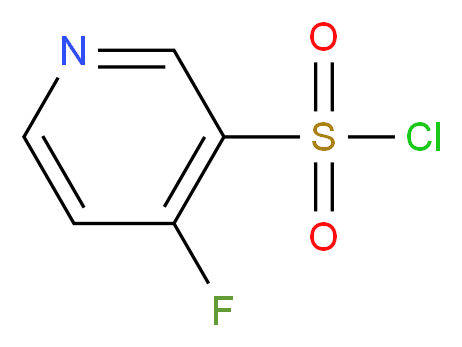 4-fluoropyridine-3-sulfonyl chloride_分子结构_CAS_1060809-59-7