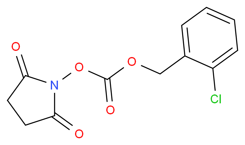 2-Chlorobenzyl (2,5-dioxopyrrolidin-1-yl) carbonate_分子结构_CAS_65853-65-8)