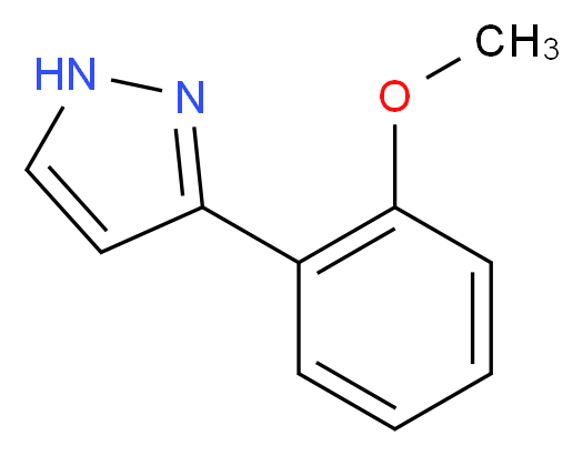 3-(2-Methoxyphenyl)-1H-pyrazole_分子结构_CAS_)