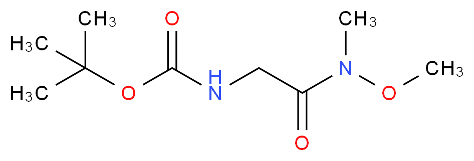 2-Amino-N-methoxy-N-methylacetamide, 2-BOC protected_分子结构_CAS_121505-93-9)