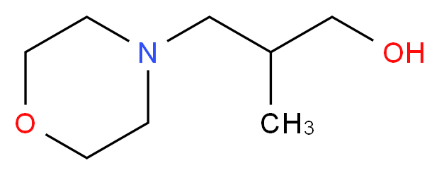 2-methyl-3-(morpholin-4-yl)propan-1-ol_分子结构_CAS_35806-19-0