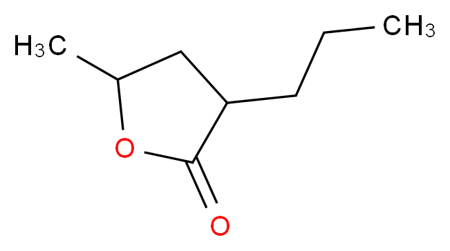 5-methyl-3-propyloxolan-2-one_分子结构_CAS_40923-58-8