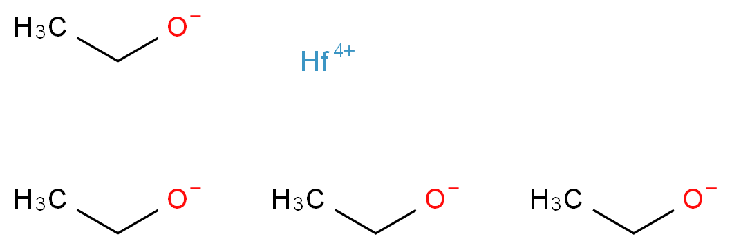 hafnium(4+) ion tetraethanolate_分子结构_CAS_13428-80-3