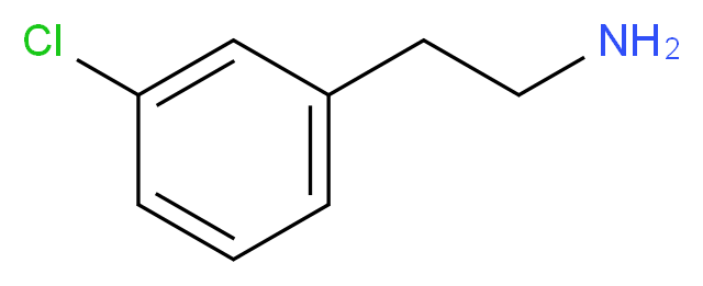 2-(3-chlorophenyl)ethan-1-amine_分子结构_CAS_13078-79-0