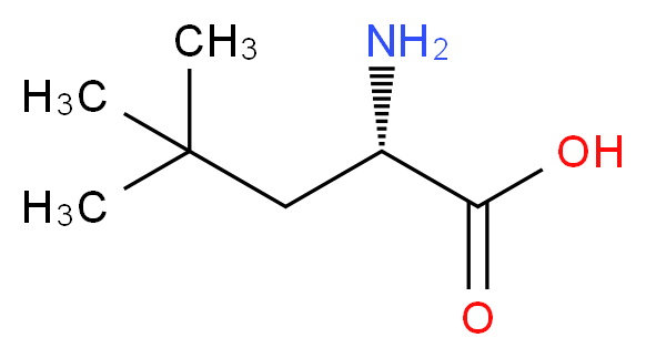 (2S)-2-amino-4,4-dimethylpentanoic acid_分子结构_CAS_57224-50-7