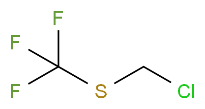 [(chloromethyl)sulfanyl]trifluoromethane_分子结构_CAS_460-58-2